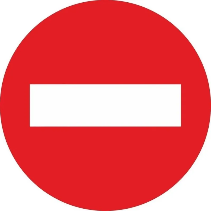 SEÑAL PROHIBIDO EL PASO V10060